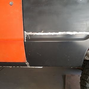New lower qtr panel installed