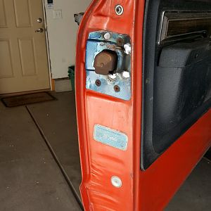 Drivers side reinforcement plate installed