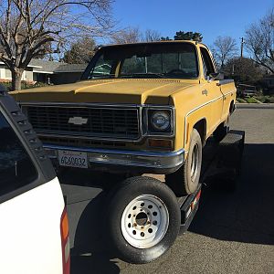 On the Trailer coming home