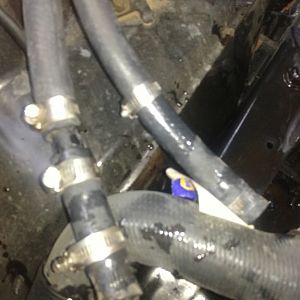 Broken plastic t fitting