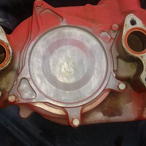 backside of water pump.