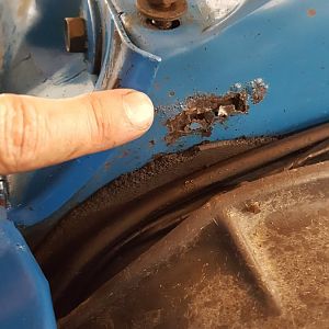 passenger side firewall rust