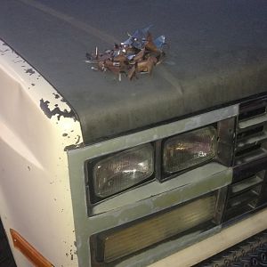 peeling chrome