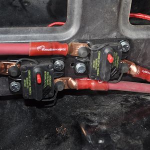 Breaker for each battery
