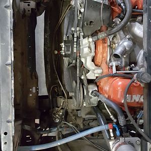Radiator removed