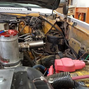 Charcoal canister relocated