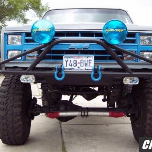 Front Hybrid Bumper/Lightforce Lights