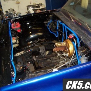 Engine bay ready for new engine