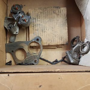 misc pieces with 454 throttle body