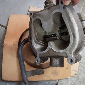 454 throttle body w/adapter
