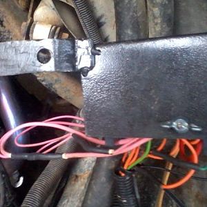 Back side of auxiliary fuse panel box