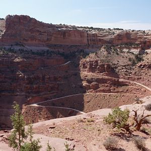 Shafer Trail switchbacks