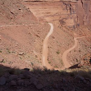 Shafer Trail switchbacks