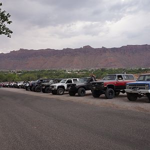 ORD BBQ line-up of trucks