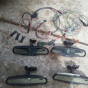 Gentex mirrors and wiring/sensors