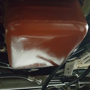 Mystery oil pan dent