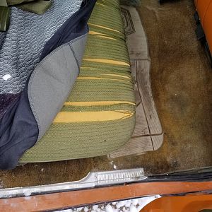 Original seat upholstery