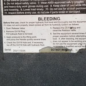 trans jack bleeding instructions