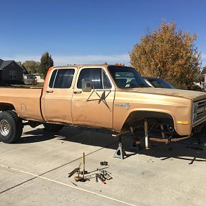Axle out