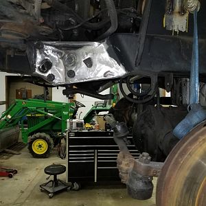 Steering box forward 4"