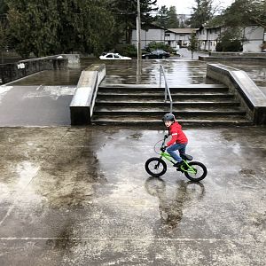 ridin in the rain.