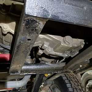 bent skid plate frame