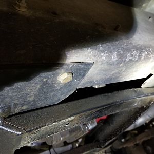 bent skid plate frame