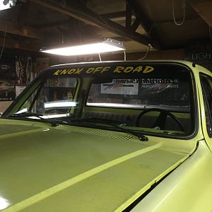 A little swag for the windshield.