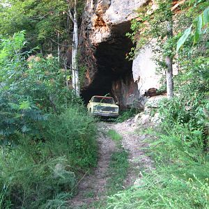 Under a cool overhang