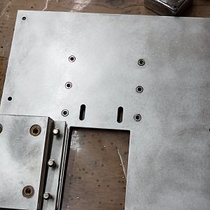 Mounting holes with rivet nuts