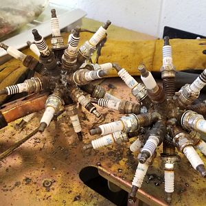 Spark plug balls