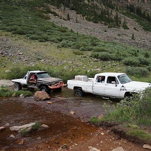 Handcart Gulch water crossing