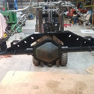 rear axle painted