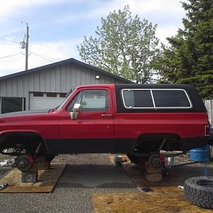 looks great even with no wheels...my wife does not like the direction this is going