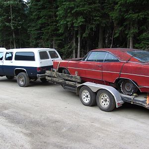My burbys first long distance mountain pass run, 1600km(1000 miles) round trip for a parts car for my boys 66 poncho build