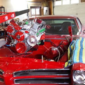 Installing the 413 small block chevy