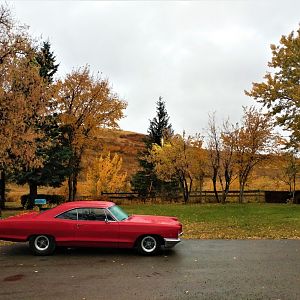 66 Pontiac Parisienne.. we did everything including paint, body interior, full resto mod ourselves....now back to square bodies