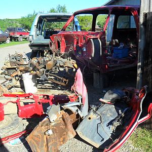 found two suburbans in a pipeline construction yard.  One was a Diesel 1990 3/4 ton, the other a 1990 2wd 350.