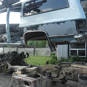 the 2wd tub was rough, but i needed the entire dash metal with vin and other pieces...the frame was rust free