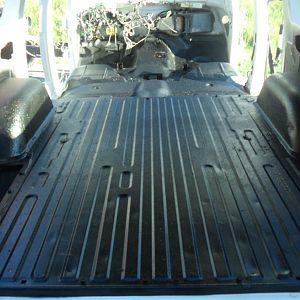 The floor was really clean, but had a few dents. Not too worried.