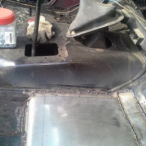 I figured I would take the opportunity to make room for my turbo down pipe.