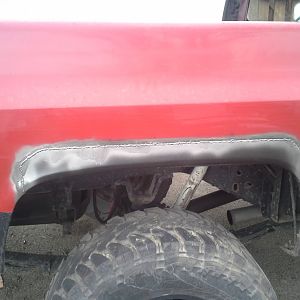 I just did not want the rust to keep growing while I waited to do body work