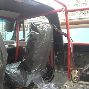 from the back before welding in place...I have a hose clamp keeping the front hoop up