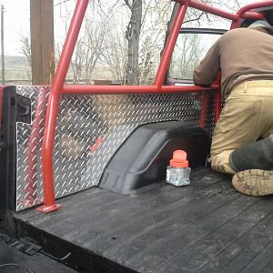 fastened the panels with stainless self tapping screws