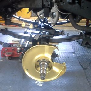 solid backing plates from an early dana 44