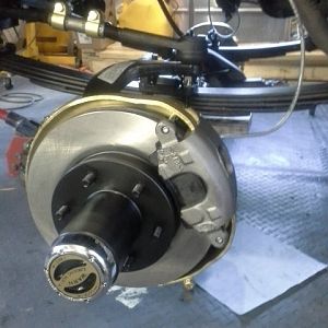 Warn Premiums, new calipers, new wheel hubs and I used skyjacker stainless brake lines
