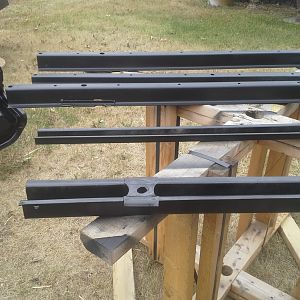 Because it had been a wood floor.  1" oak, and we used 3/16 steel for the floor, we needed a spacer between floor and braces