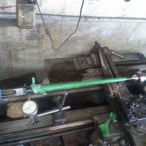 300 win mag Tikka muzzel brake build with brass live center