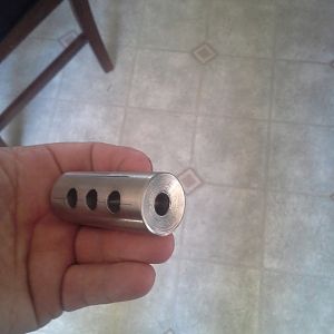 rough out of a simple muzzle brake to build but they work great