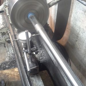 for barrels too short for my head-stock on my lathe I cut the threads while on a brass live center. Old lathe but reconditioned well